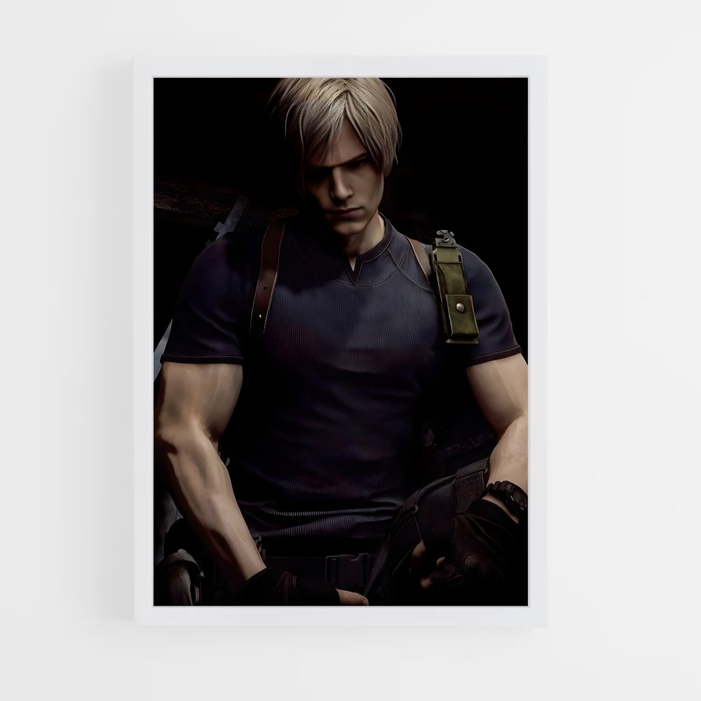 Poster Leon's Standoff – affiche Resident Evil (vue 3)